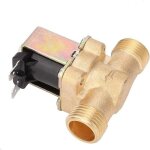 Electrovanne - dc12v g1 / 2  normalement ouvert en laiton �lectrique electrovanne d'entr�e d'eau commutateur ...