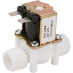 �lectrovanne eau normalement ferm�e 12v dc g1 / 2 plastique 0. 02 - 0. 8 mpa entr�e