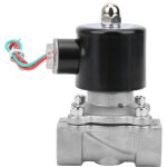 �lectrovanne �lectrique 3 / 4 pouces en acier inoxydable 304, action directe normalement ferm�e pour ...