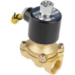 �lectrovanne �lectrique en laiton 12 v cc g3 / 4  n / o normalement ouverte pour eau et air