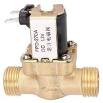 �lectrovanne d'entr�e d'eau en laiton normalement ouverte g1 / 2 pouce pour �lectrovanne, milieu applicable ...