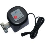 �lectrovanne intelligente, r�glable, wifi, ip 44, 12v, 1a, compatible tuya, noire