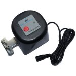 �lectrovanne intelligente, r�glable, wifi, ip 44, 12v, 1a, compatible tuya, noire