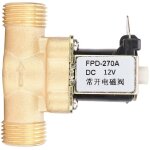 �lectrovanne en laiton, �lectrovanne g1 / 2 normalement ouverte en laiton �lectrovanne �lectromagn�tique ...