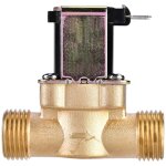 �lectrovanne magn�tique �lectrique en laiton normalement ferm�e de 1 / 2 pouce ac 220 v pour le contr�le ...
