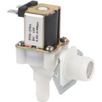 �lectrovanne en plastique dn15 g1 / 2 cc 12 v, normalement ferm�e, avec interrupteur d'entr�e d'eau
