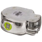 �l�gant cendrier en verre en forme de feuille avec effet lumineux