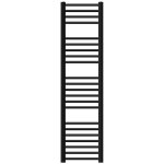 Elektrischer badheizk�rper mit heizstab 1200w 300x1400 mm schwarz matt gerade seitenanschluss & thermostat ...