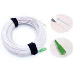 Elfcam - 50 metres pigtail a fibre optique sc / apc monomode os2 sans gaine lszh, blanc, diametre de ...