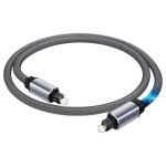 7, 5m c�ble optique audio num�rique toslink, gaine en nylon, qualit� sonore sans perte - elfcam