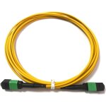 Elfcam - c�ble fibre optique 12 fibres mpo / apc femelle 70m - polarit� type b, monomode os2 pour 40g ...