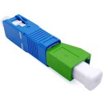 Elfcam - adaptateur  fibre optique cble - monomode simplex lc / apc female  sc / upc male, lot de ...