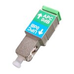 Elfcam - adaptateur  fibre optique cble - monomode simplex sc / apc female  sc / upc male, lot de ...