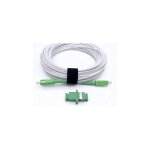 Elfcam - cble fibre optique sc / apc  sc / apc - 1m (blanc), simplex monomode, avec adaptateur inclus, ...