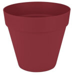 Elho - pot de fleur loft urban rond - roues 50 - rouge - l 49 x b 48. 5 x h 45 cm - ext�rieur - 100% ...