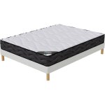 Elite mattress - 3d ensemble matelas 140x190 hauteur 20cm