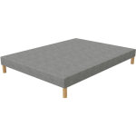 Elite mattress - first sommier 120x190 tapissier gris