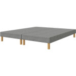 Elite mattress - first sommier 140x190 (2x70x190) tapissier gris