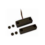 Contact magntique pour montage en surface, plastique marron