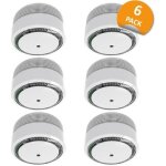 Elro fs8010 mini d�tecteur de fum�e - conception compacte - batterie 10 ans - en 14604 - 6 pi�ces