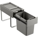 Svita em22 poubelle encastrable 22l 1 compartiment avec couvercle poubelle