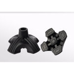 Embouts en caoutchouc pour canne, anti - d�rapant quad support tapis de canne, quatre pieds cane tip ...