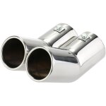 Embout d'�chappement double tube en acier inoxydable pour vw golf 4 bora jetta?98?04)