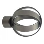 Embout imalya nickel pour tringle � rideaux ? � 28 mm ? forme ronde ? en m�tal ? finition �l�gante