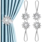 Embrasses magn�tiques pour rideaux, pinces d�coratives magn�tiques pour rideaux avec boucles, embrasses ...