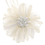 Embrasse � rideaux aimant�e 9cm beige / cr�me boulet