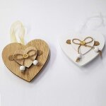 Embrasses de rideaux aimant�es en bois en forme de c?ur, lot de 2, d�coration pour rideaux - ymyny