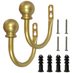 Embrasses de rideaux, crochets � rideaux avec vis, fixation murale, embrasses d�coratives pour chambre, ...