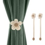 Embrasses � rideaux magn�tique avec boucles, [lot de 2] embrasse rideau large aimant�e de tressage en ...