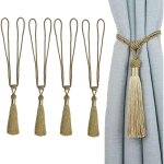 Embrasses de rideaux faites � la main en corde avec pompons pour la d�coration de la maison ou du bureau ...