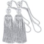 Embrasses de rideaux, embrasses � pompons et perles de cristal, d�coratives pour rideaux de bureau ou ...