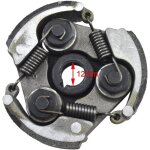 Embrayage centrifuge g�n�rique � 3 m�choires pour 43, 47 et 49 cm3 de pocket - bike, motos de cross, ...