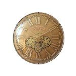 Emde - horloge mécanisme convexe verre doré 60cm Emde - horloge mécanisme convexe verre doré 60cm