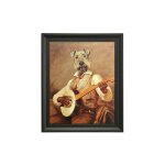 Emde - tableau rectangle moulure en bois the troubadour 50x40