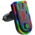 �metteur fm bluetooth 5. 0 pour voiture ? charge rapide 3, 1 a ? adaptateur allume - cigare avec �clairage ...