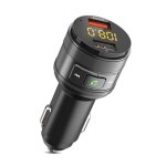 �metteur fm bluetooth pour voiture - jinfgerne - chargeur rapide qc3. 0, appels mains libres, double ...