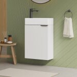 Emke - meuble lave - mains couleur blanc