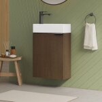 Emke - meuble lave - mains couleur ch�ne sonoma