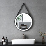 Miroir lumineux de salle de bain rond avec interrupteur tactile, 3 couleurs de lumière variable, cadre ... Miroir lumineux de salle de bain rond avec interrupteur tactile, 3 couleurs de lumière variable, cadre ...