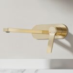 Emke - robinet lavabo mural, robinet cuisine salle bain montage mural, corps en laiton, contr�le chaud ...