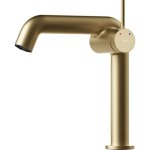 Emke - robinet de salle de bain, 222 x 200 x 76 mm, laiton, cartouche c�ramique, mitigeur pour lavabo, ...