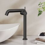 Emke - robinet de salle de bain, 332 x 220 x 76 mm, laiton, cartouche c�ramique, mitigeur pour lavabo, ...