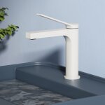 Emke - robinet salle de bain, robinet de lave - mains, avec arateur et flexibles de 90 mm, laiton, cartouche ...