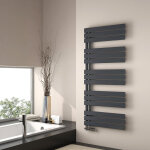 Emke - sèche - serviette eau chaude, 1320x600mm - anthracite sèche - serviettes panneau plat Emke - sèche - serviette eau chaude, 1320x600mm - anthracite sèche - serviettes panneau plat