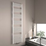 Emke s�che - serviette eau chaude, radiateur s�che - serviettes raccordement central blanc 180x50cm 739 ...