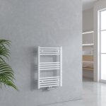 Emke - sche - serviette eau chaude radiateur sche - serviettes salle de bain blanc 75x50 cm